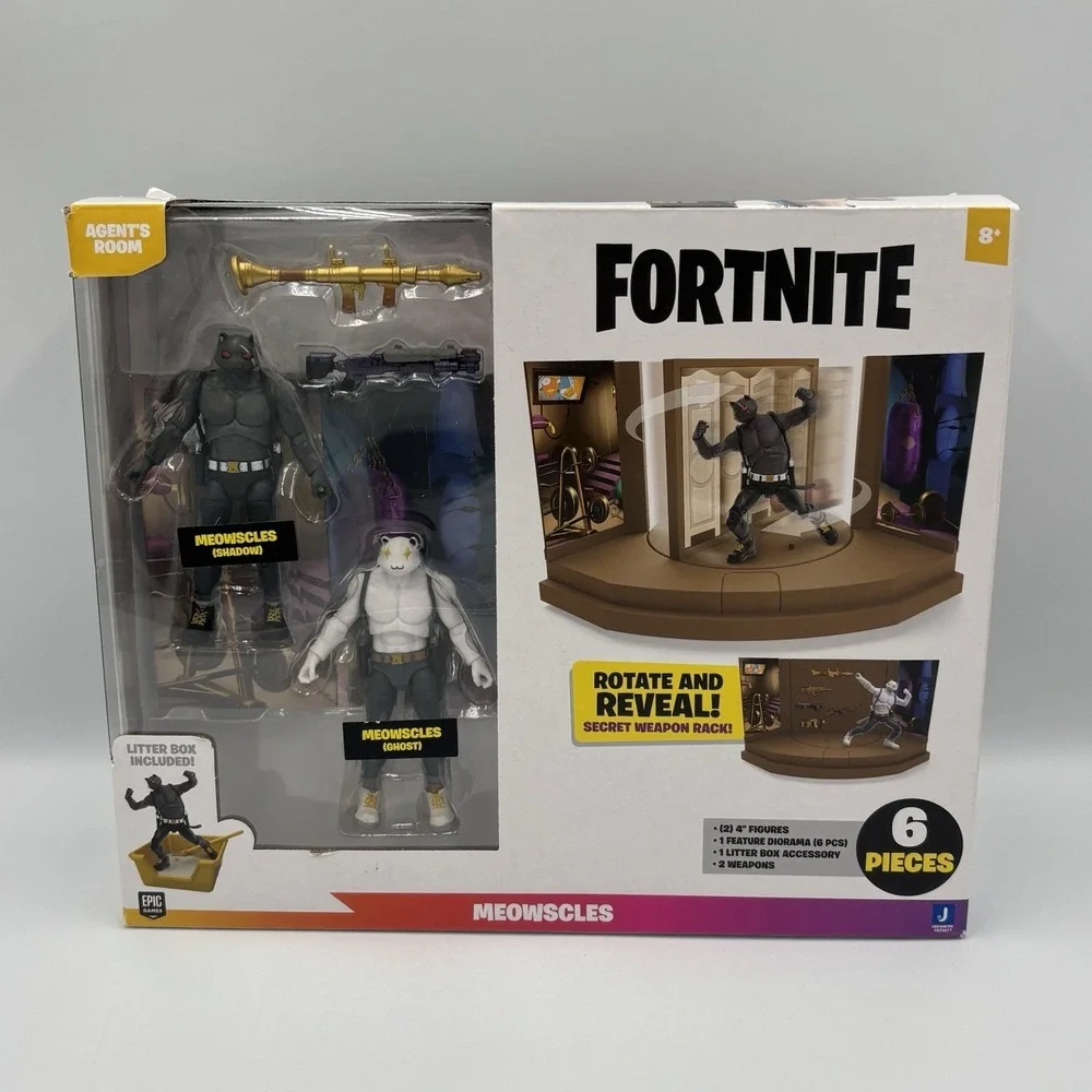 Fortnite Agents Room - Meowscles Ghost And Shadow Set - Epic Games Jazwares New‎